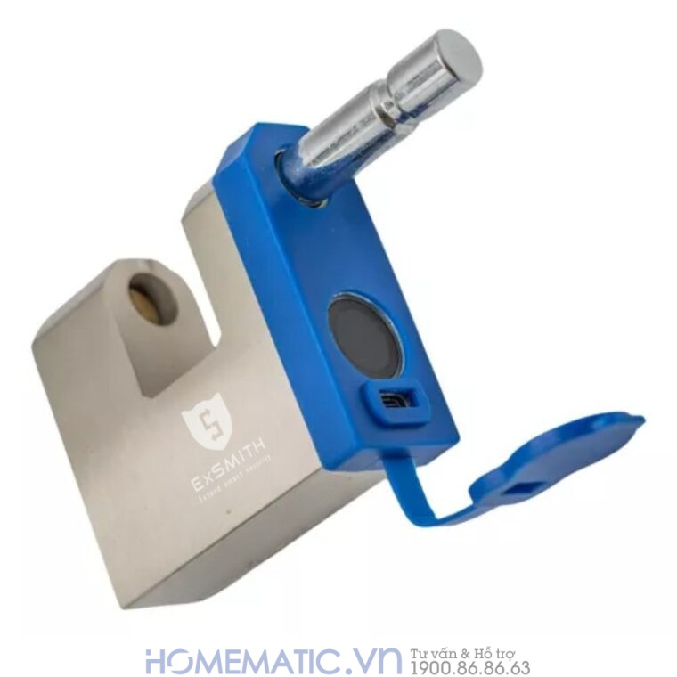 Ổ Khóa Cầu Ngang Vân Tay Chống Cắt Chống Nước Chống Trộm Thông Minh Exsmith Epl655