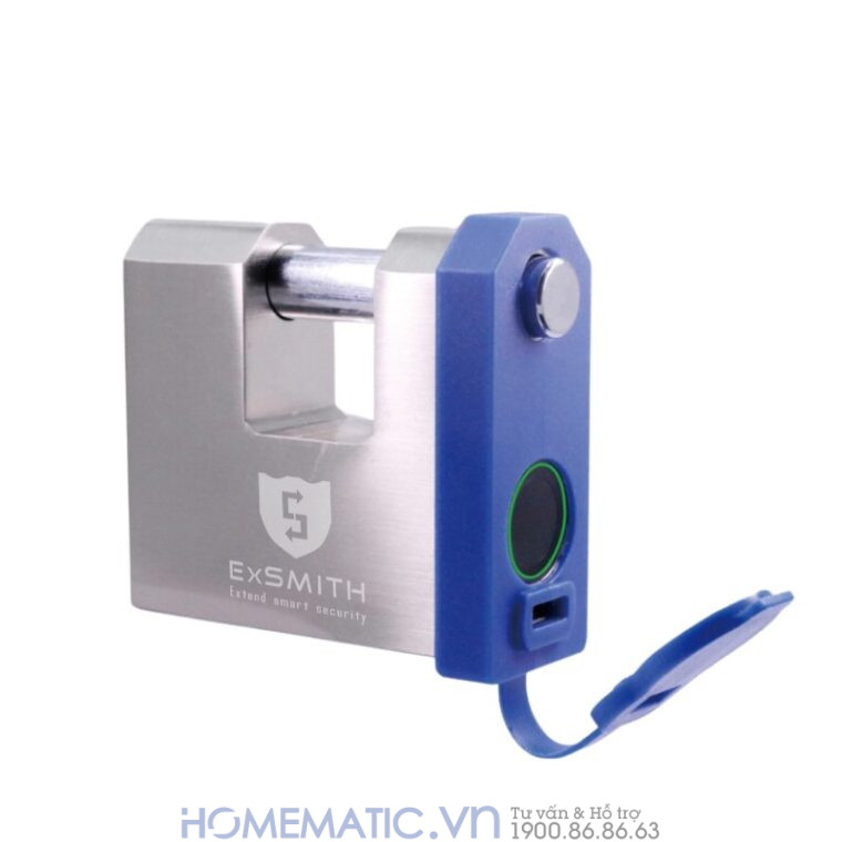 Ổ Khóa Cầu Ngang Vân Tay Chống Cắt Chống Nước Chống Trộm Thông Minh Exsmith Epl655