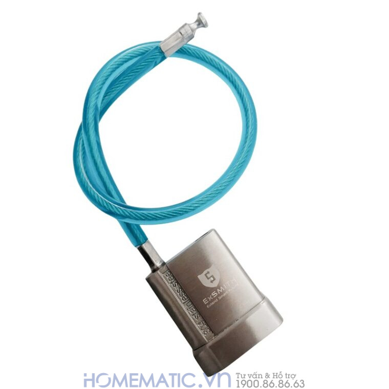 Ổ Khóa Dây Cáp Chống Cắt Vân Tay Khóa Xe Máy, Xe đạp, Khóa Cửa Cổng Exsmith Epl185