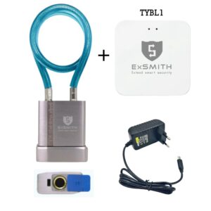 Ổ Khóa Dây Cáp Chống Cắt Vân Tay Khóa Xe Máy, Xe đạp, Khóa Cửa Cổng Exsmith Epl185
