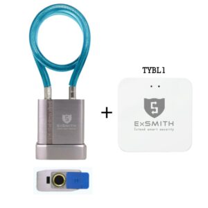 Ổ Khóa Dây Cáp Chống Cắt Vân Tay Khóa Xe Máy, Xe đạp, Khóa Cửa Cổng Exsmith Epl185