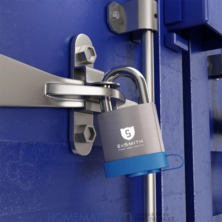 Ổ Khóa Vân Tay Móc Treo Cửa Cổng Chống Nước Ngoài Trời Exsmith Epl265