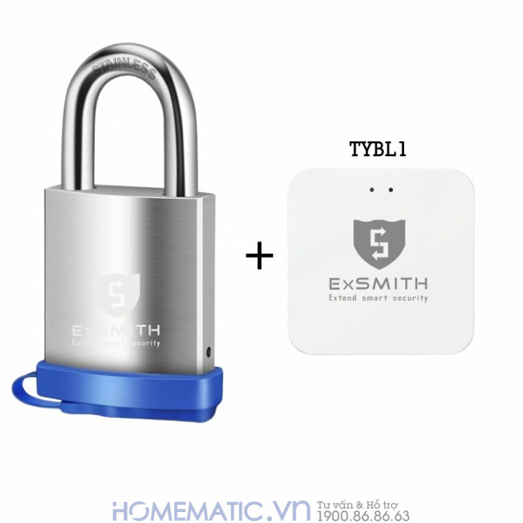 Ổ Khóa Vân Tay Móc Treo Cửa Cổng Chống Nước Ngoài Trời Exsmith Epl265