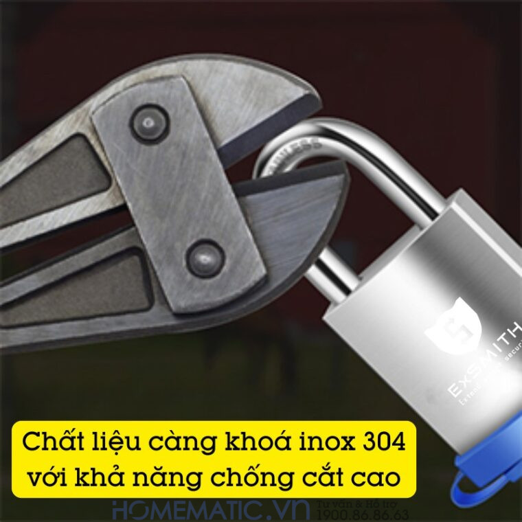 Ổ Khóa Vân Tay Móc Treo Cửa Cổng Chống Nước Ngoài Trời Exsmith Epl265 Ổ Khóa Vân Tay Móc Treo Cửa Cổng Chống Nước Ngoài Trời Exsmith Epl265