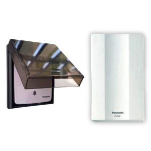 Bộ Chuông Cửa Cao Cấp Panasonic Chuông điện Có Dây Wmt54 bộ nút có nắp che mưa chống nước