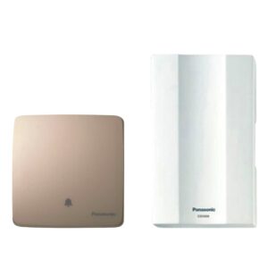 Bộ Chuông Cửa Cao Cấp Panasonic Chuông điện Có Dây Wmt54Y vàng ánh kim