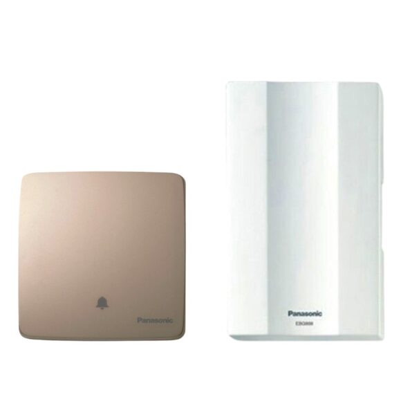 Bộ Chuông Cửa Cao Cấp Panasonic Chuông điện Có Dây Wmt54Y vàng ánh kim