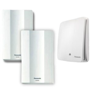 Bộ Chuông Cửa Cao Cấp Panasonic Chuông điện Có Dây Wmt54 bộ 1 nút bấm 2 loa chuông