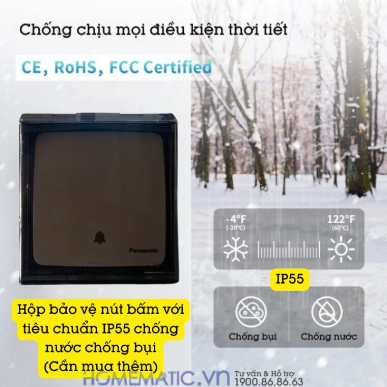 Chuông Cửa Không Dây Nút Bấm Panasonic Dùng Pin Cao Cấp Panachime Ehg54 Chuông Cửa Không Dây Nút Bấm Panasonic Dùng Pin Cao Cấp Panachime Ehg54