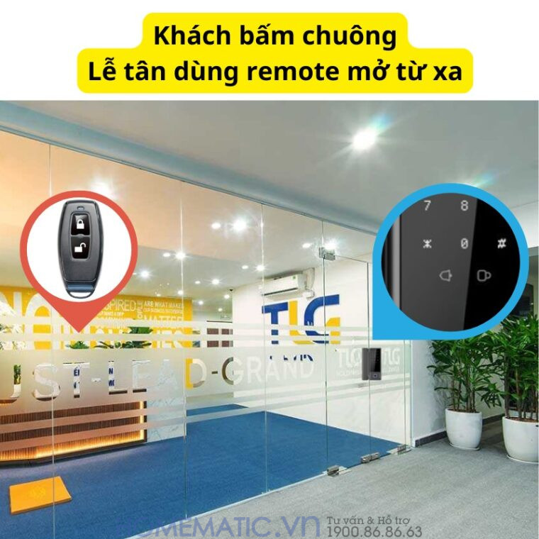 Khóa Vân Tay Cửa Kính Cường Lực Thông Minh Không Khoan đục Exsmith Jd-s1 có thể bấm chuông gọi và sử dụng remote để mở cửa Khóa Vân Tay Cửa Kính Cường Lực Thông Minh Không Khoan đục Exsmith Jd-s1 có thể bấm chuông gọi và sử dụng remote để mở cửa