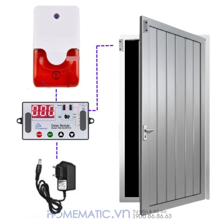 Bộ Cảm Biến Mở Cửa S1c Báo động Chống Quên đóng Cửa sắt kim loại