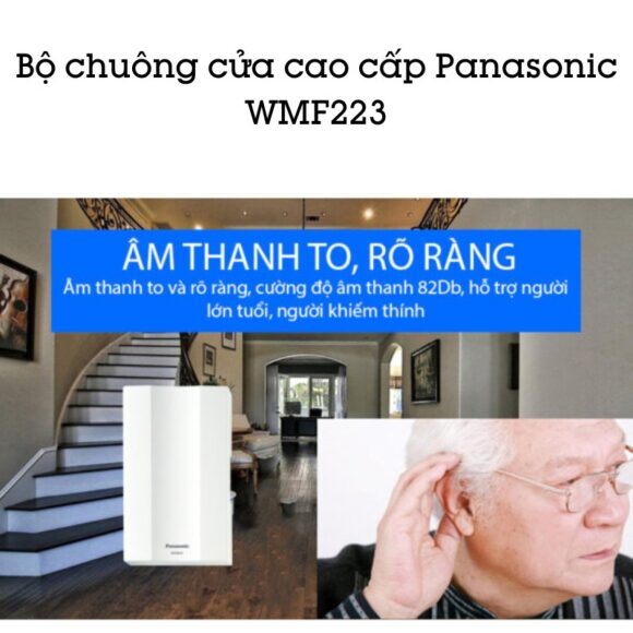 Bộ Chuông điện Cao Cấp Panasonic Chuông Cửa Có Dây Wmf223