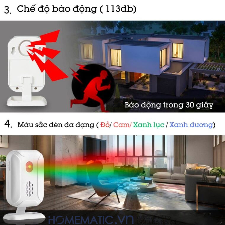 Chuông Báo Khách Cho Cửa Hàng Khi Mở Cửa Phát Nhạc Mp3 Mspirv1(2)