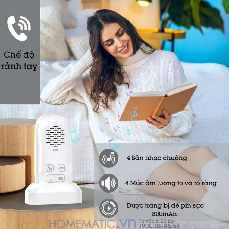 Chuông Cửa đàm Thoại 2 Chiều Không Dây Chống Nước Intercom Doorbell Ids1 Chuông Cửa đàm Thoại 2 Chiều Không Dây Chống Nước Intercom Doorbell Ids1