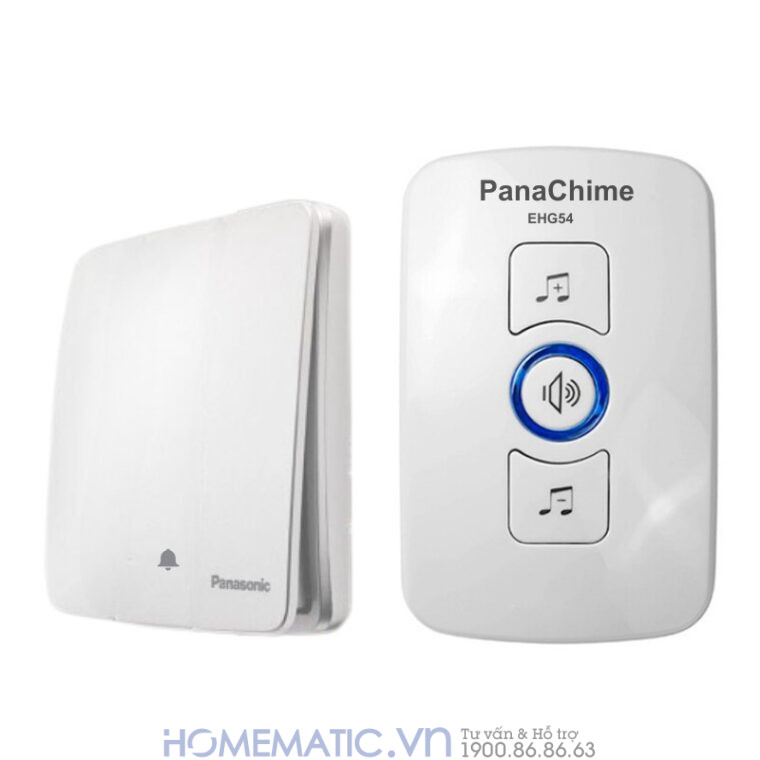 Chuông Cửa Không Dây Nút Bấm Panasonic Dùng Pin Cao Cấp Panachime Ehg54