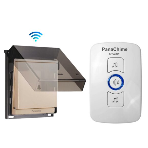 Chuông Không Dây Nút Bấm Panasonic Dùng Pin Panachime Ehg223y 1 nút bấm hộp chống nước 1 loa chuông