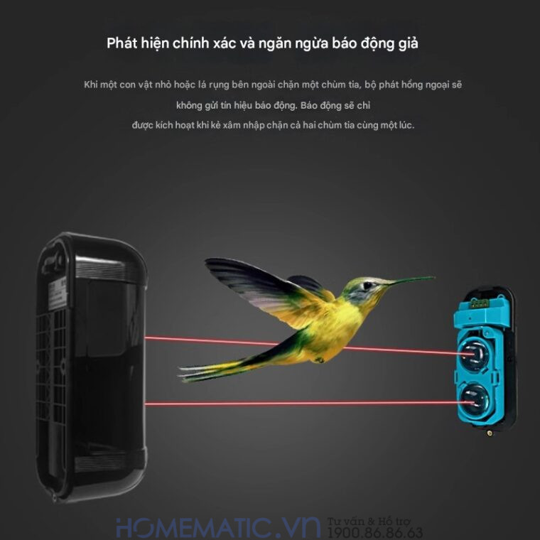 Bộ Hàng Rào điện Tử Hồng Ngoại Báo động Chống Trộm Boleesch Abt-100v3f