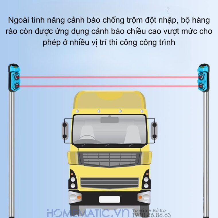 Bộ Hàng Rào điện Tử Hồng Ngoại Báo động Chống Trộm Boleesch Abt-100v3f