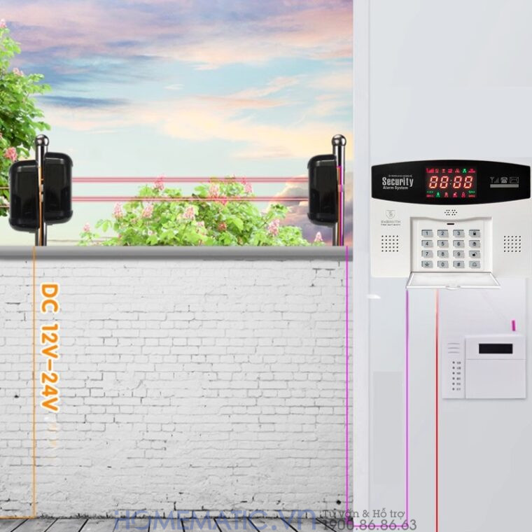 Bộ Hàng Rào điện Tử Hồng Ngoại Báo động Chống Trộm Boleesch Abt-100v3f