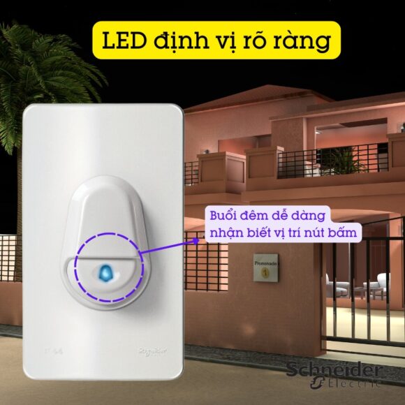 Chuông điện Schneider Electric Bộ Chuông Cửa Có Dây A3031wbp