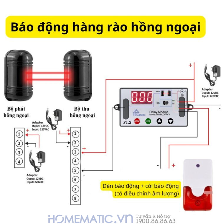 Hàng Rào Hồng Ngoại 2 Tia 100m Boleesch Abt-100v3