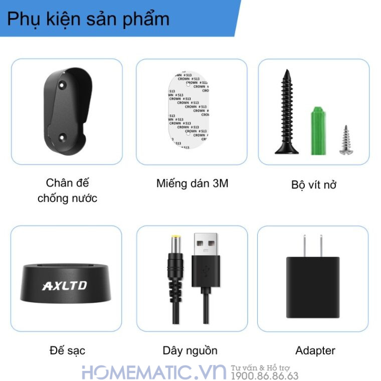 Chuông Cửa Không Dây đàm Thoại 2 Chiều Khoảng Cách Xa Axltd T1920