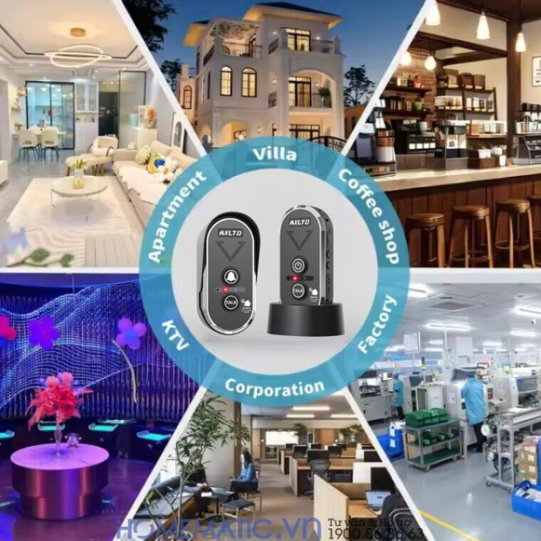 Chuông Cửa Không Dây đàm Thoại 2 Chiều Khoảng Cách Xa Axltd T1920 Chuông Cửa Không Dây đàm Thoại 2 Chiều Khoảng Cách Xa Axltd T1920