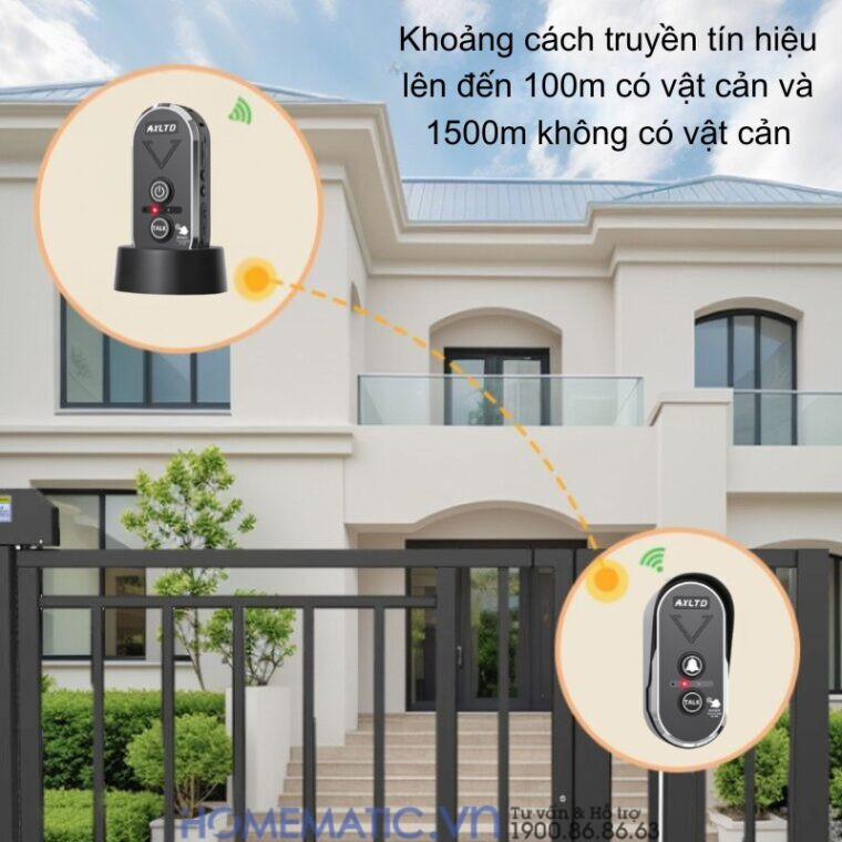 Chuông Cửa Không Dây đàm Thoại 2 Chiều Khoảng Cách Xa Axltd T1920 Chuông Cửa Không Dây đàm Thoại 2 Chiều Khoảng Cách Xa Axltd T1920