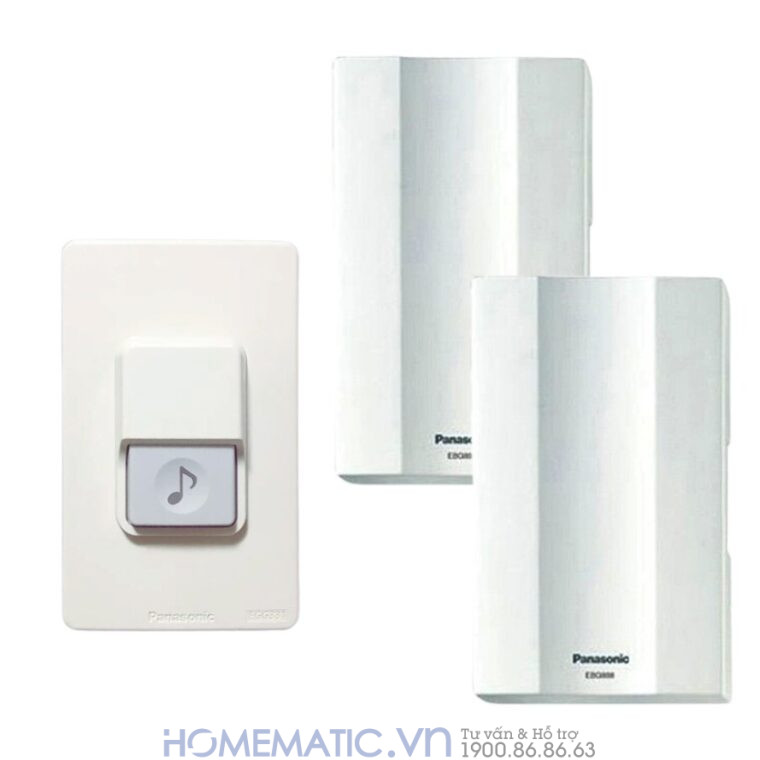 Chuông điện Panasonic Pebg8 bộ 1 nút 2 loa