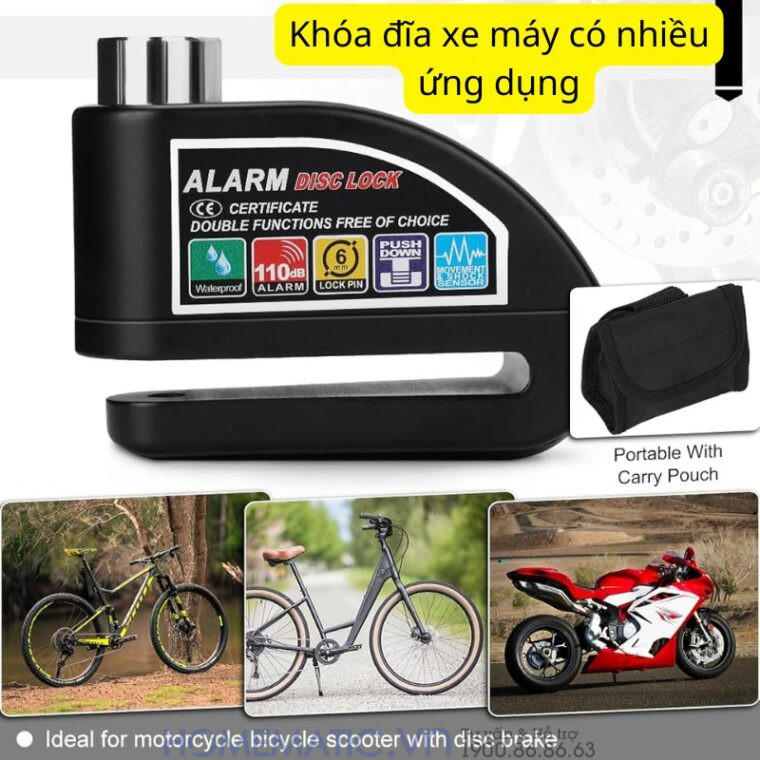 Khóa đĩa Xe Máy xe đạp Khóa đĩa Xe Máy xe đạp