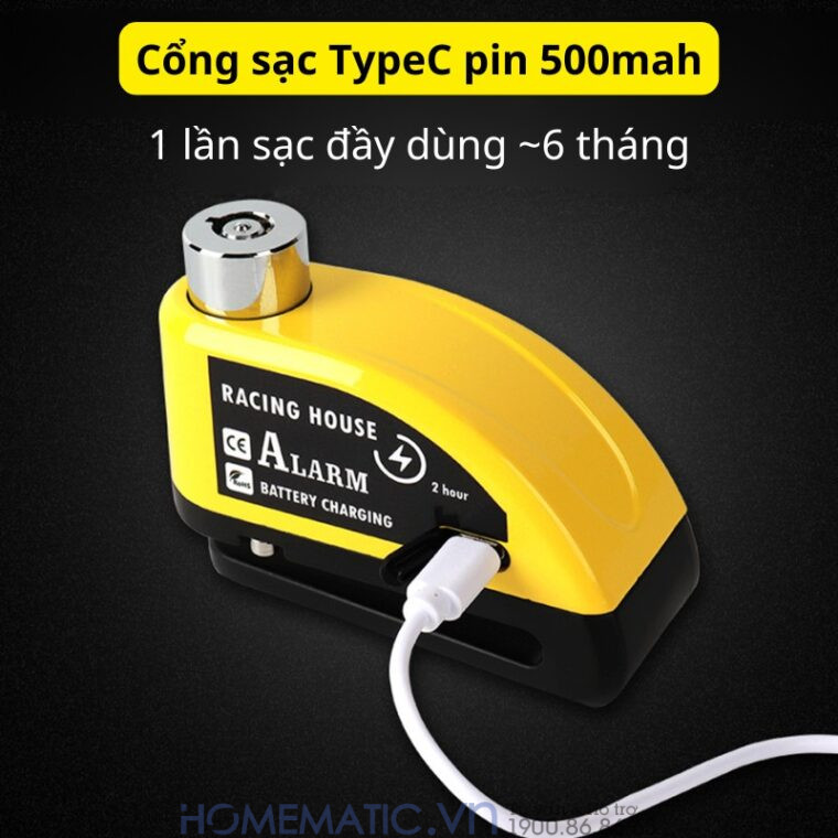 Khóa đĩa Xe Máy Chống Trộm oub sach typeC
