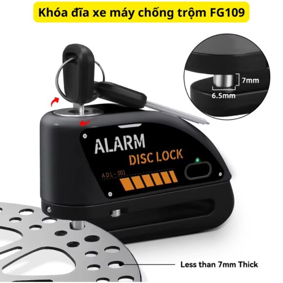 Khóa đĩa Xe Máy Chống Trộm