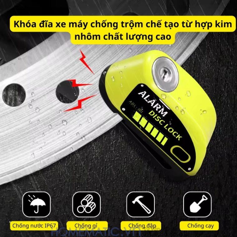 Khóa đĩa Xe Máy Chống Trộm