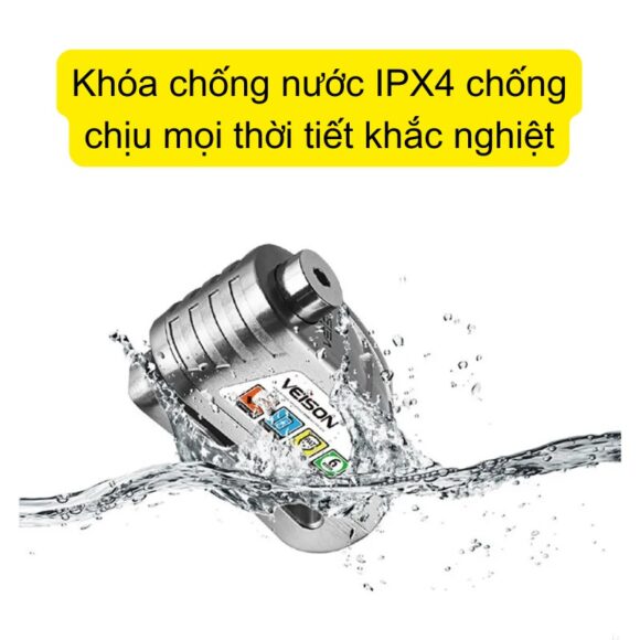 Khóa đĩa Xe Máy Có Còi Hú 2 Chế độ Veison Dx19v2