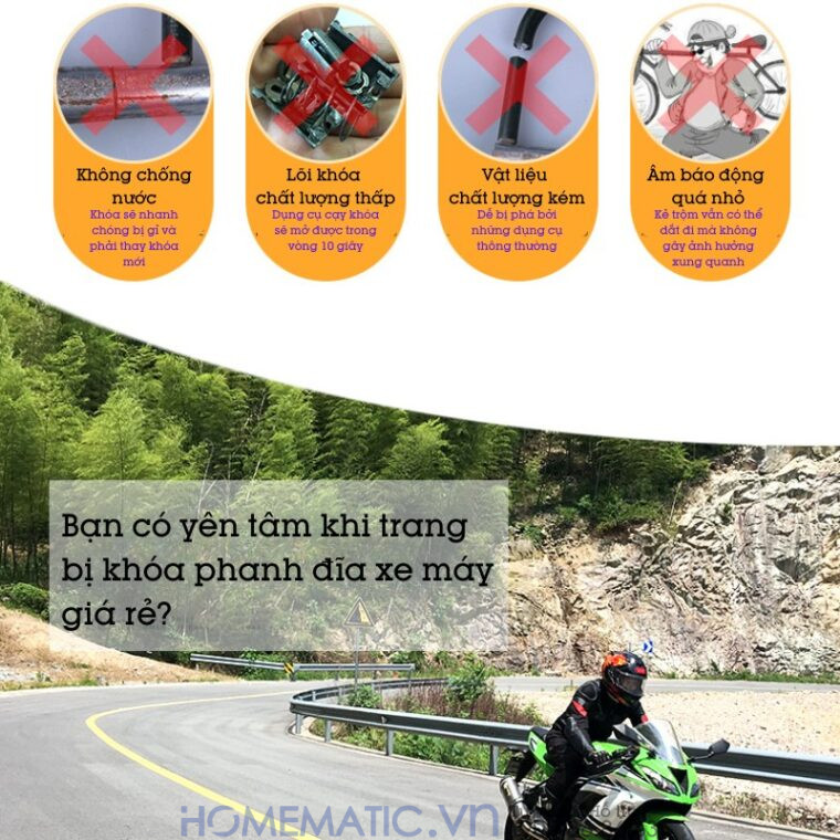 Khóa Phanh đĩa Xe Máy giá rẻ