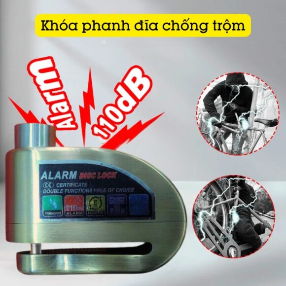 Khóa Phanh đĩa Xe Máy chống trộm