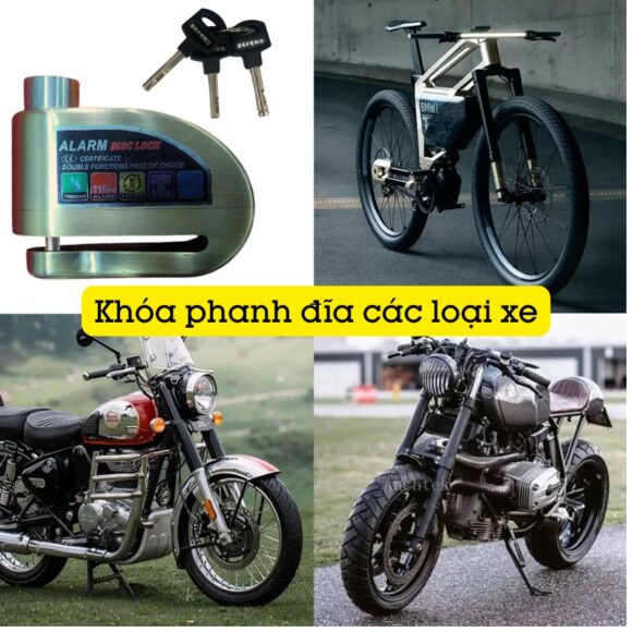 Khóa Phanh đĩa Xe Máy xe đạp các loại