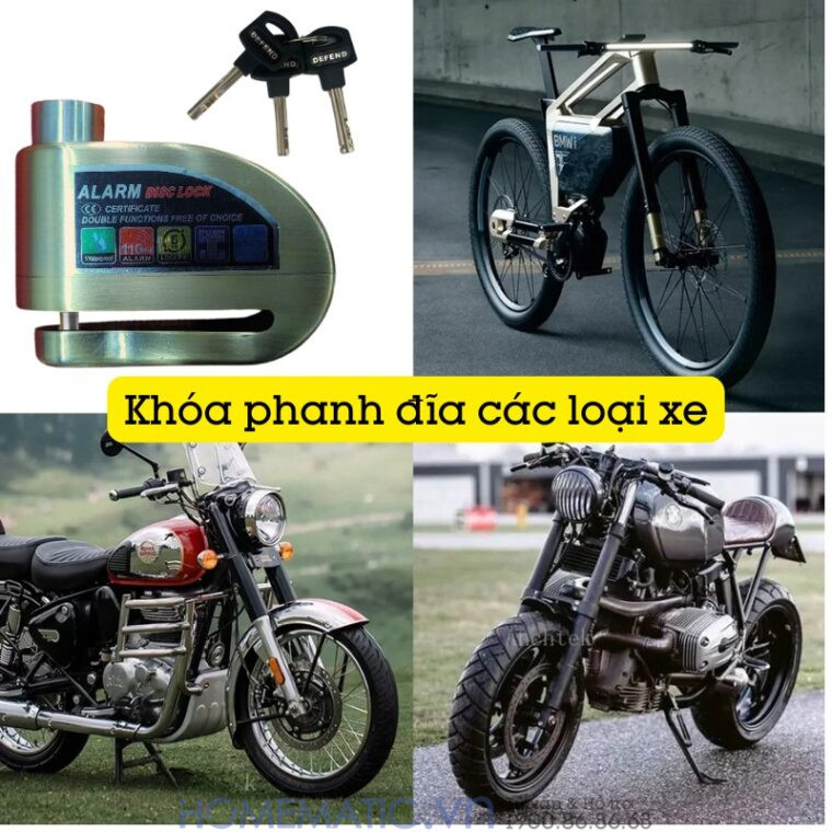 Khóa Phanh đĩa Xe Máy xe đạp các loại