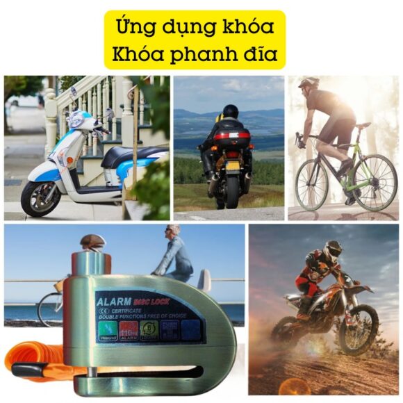 Khóa Phanh đĩa Xe Máy có nhiều ứng dụng