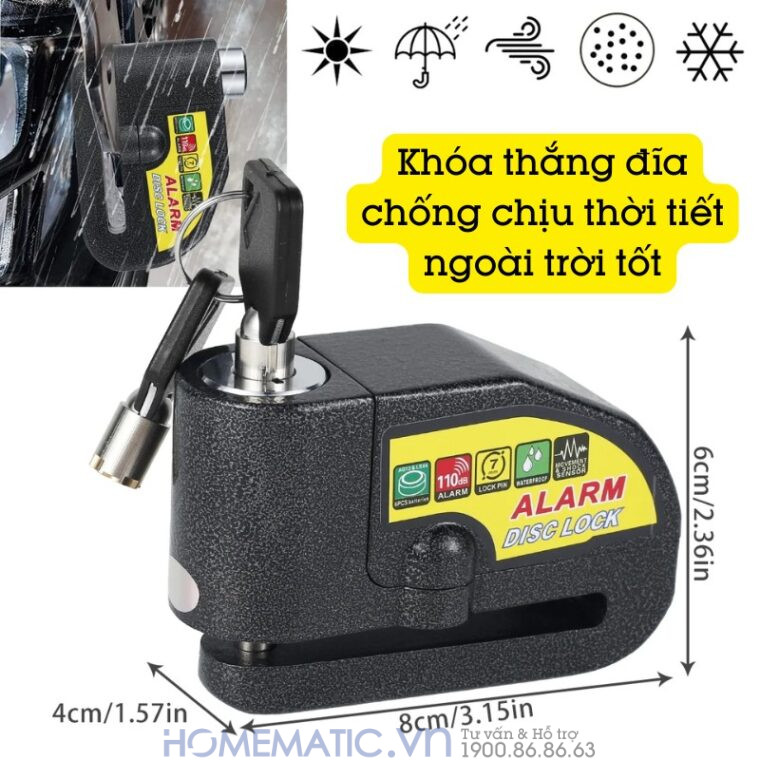 Khóa Thắng đĩa chống chịu thời tiết ngoài thời tốt