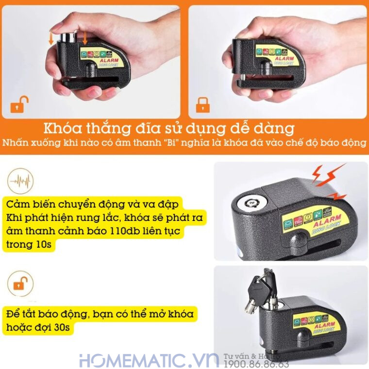 Khóa Thắng đĩa sử dụng dễ dàng Khóa Thắng đĩa sử dụng dễ dàng