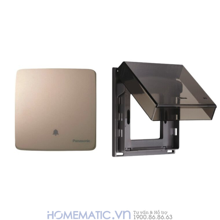 Nút Nhấn Chuông Panasonic minerva vàng và hộp chống nước