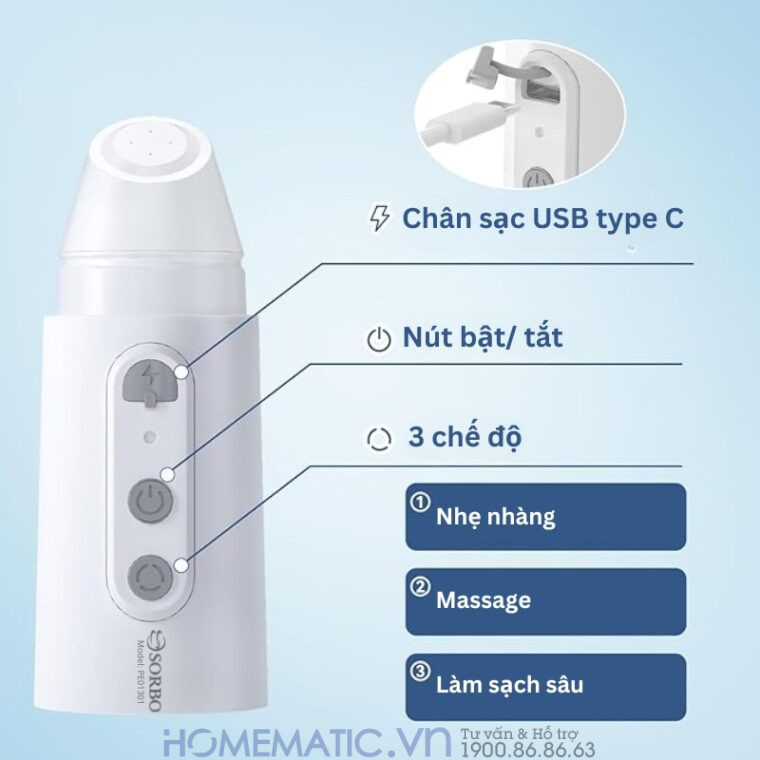 Vòi Xịt Di động Cầm Tay Mini Vệ Sinh đít 3 Tốc độ Pe01301