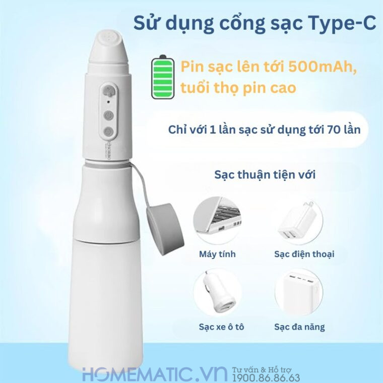 Vòi Xịt Di động Cầm Tay Mini Vệ Sinh đít 3 Tốc độ Pe01301 Vòi Xịt Di động Cầm Tay Mini Vệ Sinh đít 3 Tốc độ Pe01301
