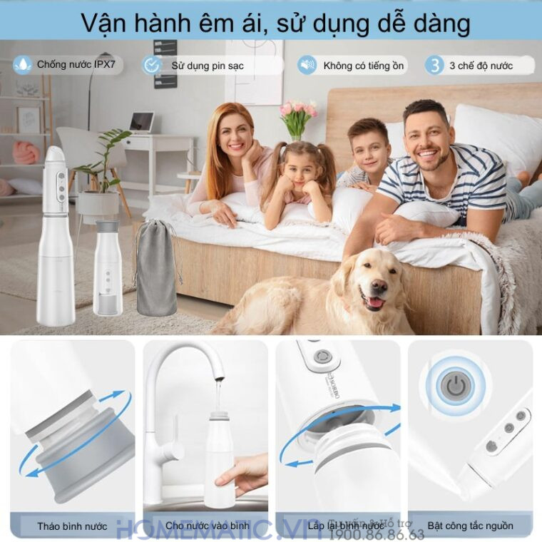 Vòi Xịt Di động Cầm Tay Mini Vệ Sinh đít 3 Tốc độ Pe01301 Vòi Xịt Di động Cầm Tay Mini Vệ Sinh đít 3 Tốc độ Pe01301