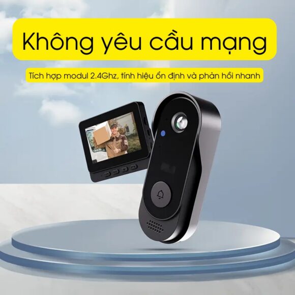 Chuông Cửa Có Hình Không Dây X8 không yêu cầu mạng để hoạt động