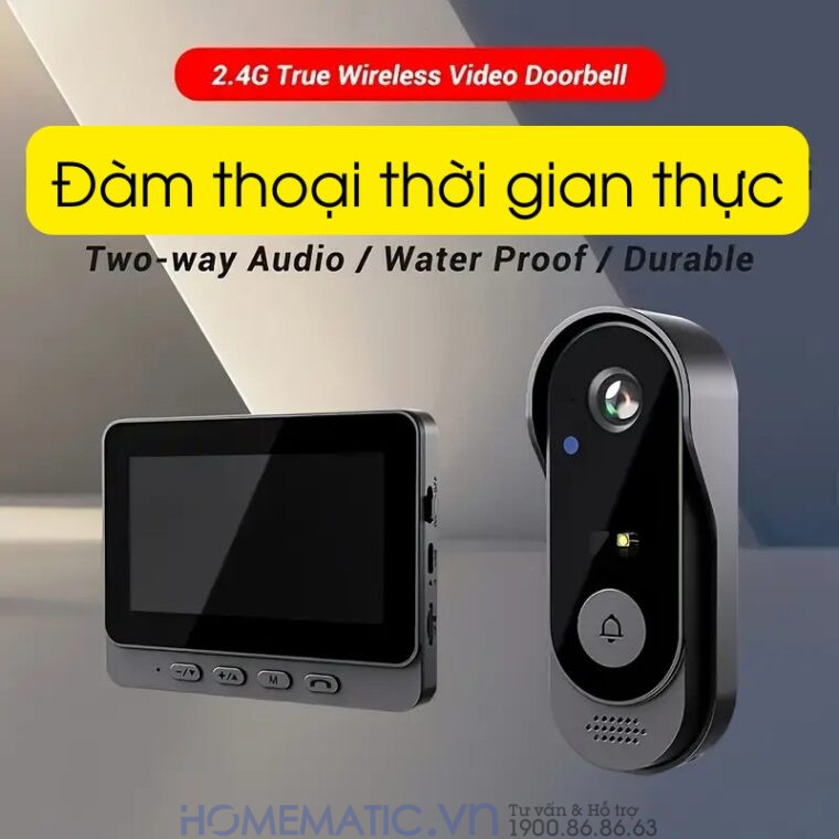 Chuông Cửa Có Hình Không Dây X8 đàm thoại thời gian thực