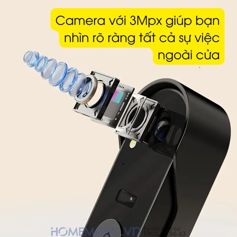 Chuông Cửa Có Hình Không Dây X8 camera sắc nét 3mpx