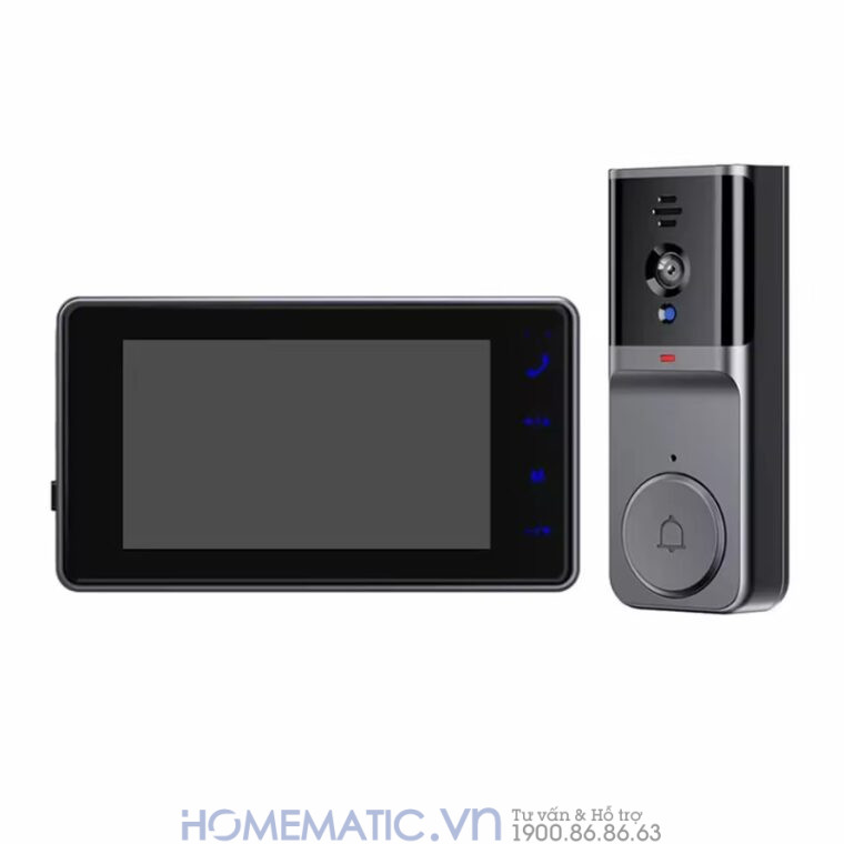 Chuông Hình Không Dây Khoảng Cách Xa Pin Sạc M16a