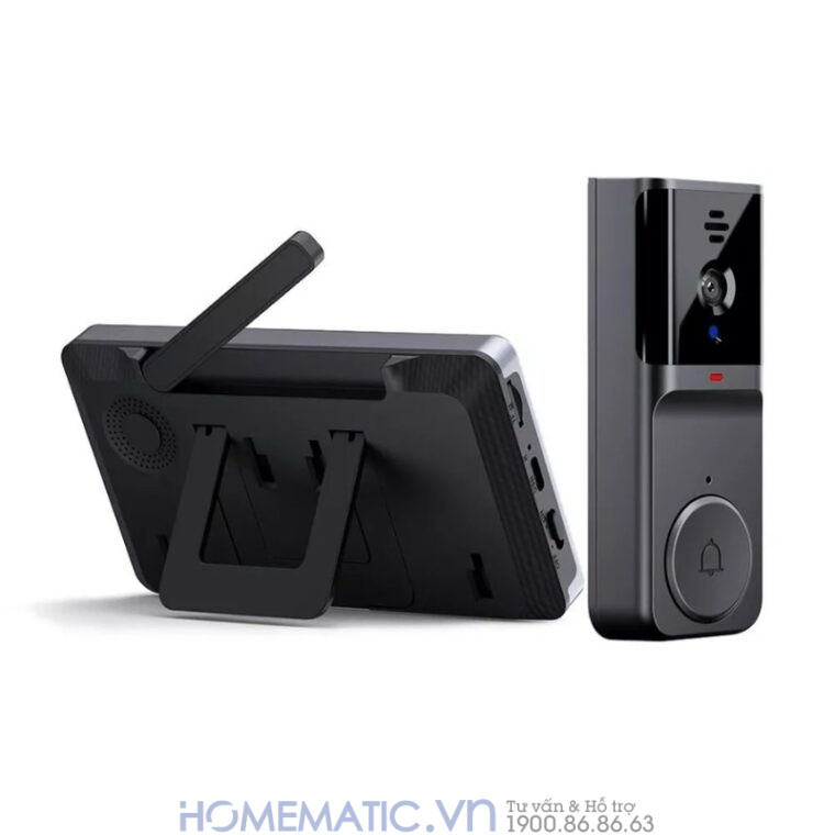 Chuông Hình Không Dây Khoảng Cách Xa Pin Sạc M16a